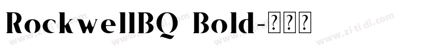 RockwellBQ Bold字体转换